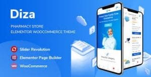 Diza - Pharmacy Store Elementor WooCommerce Theme 1.3.4