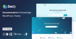 Docly - Documentation And Knowledge Base WordPress Theme with bbPress Helpdesk Forum 2.1.3