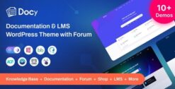 Docy - Premium Documentation, Knowledge base & LMS WordPress Theme with Forum 3.4.4