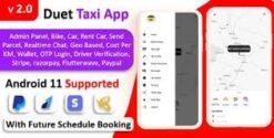 Duet Taxi App - Taxi App With Admin Panel | Multi Payment Gateway | Recharge Wallet | Notification
