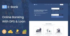 E-Bank - Complete Online Banking System With DPS 1.3