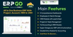ERPGo SaaS - All In One Business ERP With Project, Account, HRM, CRM & POS 7.2
