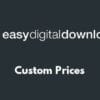 Easy Digital Downloads Custom Prices