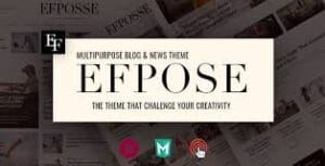 Efpose – Multipurpose Blog and Newspaper Theme 2.1.2