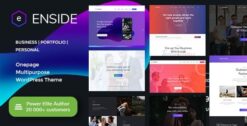 Enside - Multipurpose Onepage Landing Page WordPress Theme 1.5