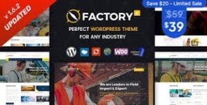 Factory Plus - Industry and Construction WordPress Theme 1.5.8