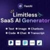 FastAi SaaS AI Content Voice Text Image Chat Code Generator