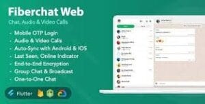 Fiberchat Web | Chat & Calling Web App | Flutter Web App 1.0.6