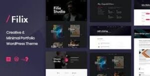 Filix - Creative Minimal Portfolio WordPress Theme 1.3.2