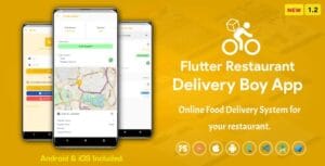 Flutter Restaurant Delivery Boy App for iOS and Android ( 2.4 )