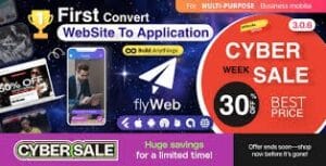 FlyWeb for Web to App Convertor Flutter + Admin Panel 1.2