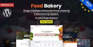 FoodBakery | Delivery Restaurant Directory WordPress Theme 4.6