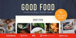 Good Food - Recipe Magazine & Culinary Blog Theme 1.2.6