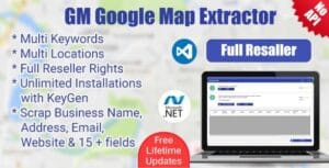 Google Map Business Extractor+Full Source Code 8.0.2