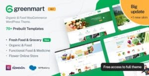 GreenMart – Organic & Food WooCommerce WordPress Theme 4.1.19