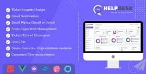 HelpDesk - Online Ticketing System with Website - ticket support and management 3.9