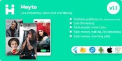 Heyto – Live Streaming (iOS, Android and Web) Paid Video calls and Dating, Payouts with Admin Panel | Full Applications
