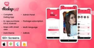 Hookup4u - Dating App | AI-Powered Flutter Dating App with Admin Panel | Tinder Clone 1.0.4