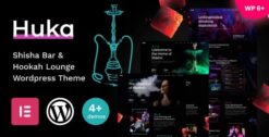 Huka - Shisha Bar & Hookah Lounge WordPress Theme 1.09