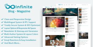 Infinite - Blog & Magazine Script 4.4