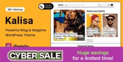 Kalisa | Blog & Magazine WordPress Theme 1.9