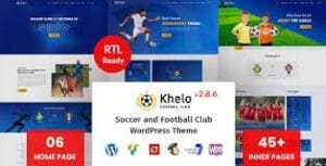 Khelo - Soccer & Sports WordPress Theme 2.8.2