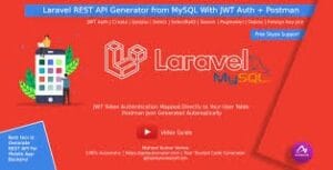 Laravel REST API Generator From MySQL With JWT Auth + Postman 3.0