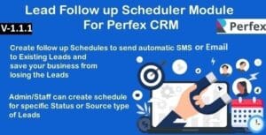Lead Follow up Scheduler Module for Perfex CRM 1.0.1