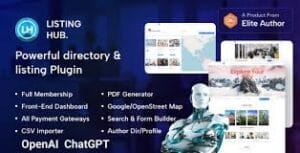 ListingHub - WordPress Business Directory Listing Plugin 1.1.9