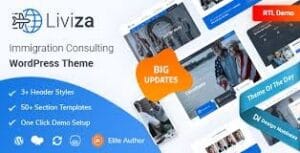 Liviza - Immigration Consulting WordPress Theme + RTL 3.5