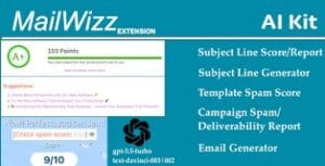 Mailwizz AI Kit - Spam and Subject Line Scoring with AI Content Generator 0.0.1