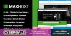 MaxHost - Web Hosting, WHMCS and Corporate Business WordPress Theme with WooCommerce 9.7.8