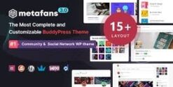 MetaFans - Community & Social Network BuddyPress Theme 3.3.5