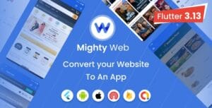 Mighty Web Webview: Web to App Convertor(Flutter + Admin Panel) 24.0
