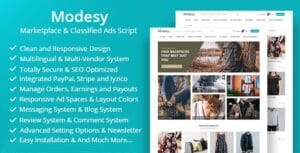 Modesy - Marketplace & Classified Ads Script 2.5.2