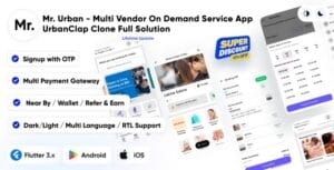 Mr. Urban - Multi Vendor On Demand Home Service App | UrbanClap Clone | Android & iOS Full Solution