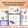 MultiSaas Multi Tenancy Multipurpose Website Builder Saas