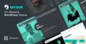 Myour - CV Resume WordPress Theme 1.5.7