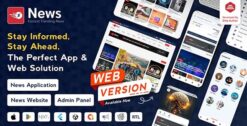 News App and Web -Flutter News App for Android and IOS App | News Website with Admin panel 3.1.8
