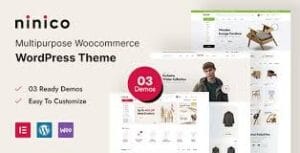 Ninico - Minimal WooCommerce WordPress Theme 1.0.4