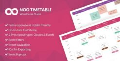 Noo Timetable - Responsive Calendar & Auto Sync WordPress Plugin 2.2.0
