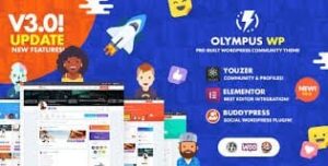 Olympus - Social Networking WordPress Theme 4.4.1