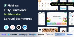Pickbazar- Multivendor Laravel Ecommerce with React, Next Js, GraphQL & REST API 11.10.0