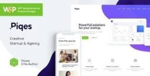 Piqes | Creative Startup & Agency WordPress Theme 1.0.10