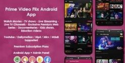 Prime Video Flix App: Movies - Shows - Live Streaming - TV - Web Series - Premium Subscription Plan 1.5