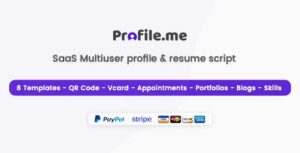 Profile.me - Saas Multiuser Profile Resume & Vcard Script 2.2