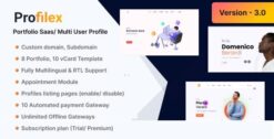 Profilex - Portfolio Website Builder SAAS (Multitenant) 3.0