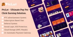 PtcLot – Ultimate Pay Per Click Earning Solution 1.1,2