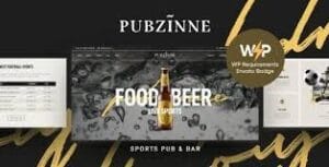 Pubzinne - Sports Bar & Pub WordPress Theme 1.0.7