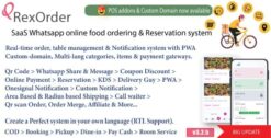 QrexOrder - Restaurant QR Menu - WhatsApp Ordering & Reservation SaaS Platform - Extended License 3.2.0